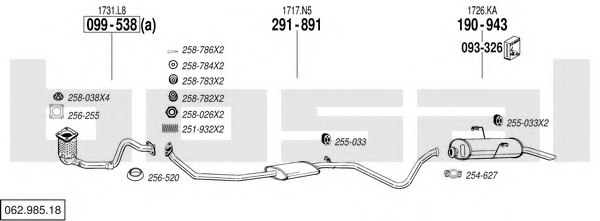 BOSAL 062.985.18 Exhaust System
